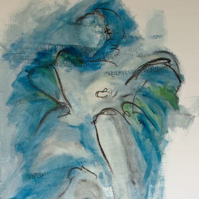 Lady in blue